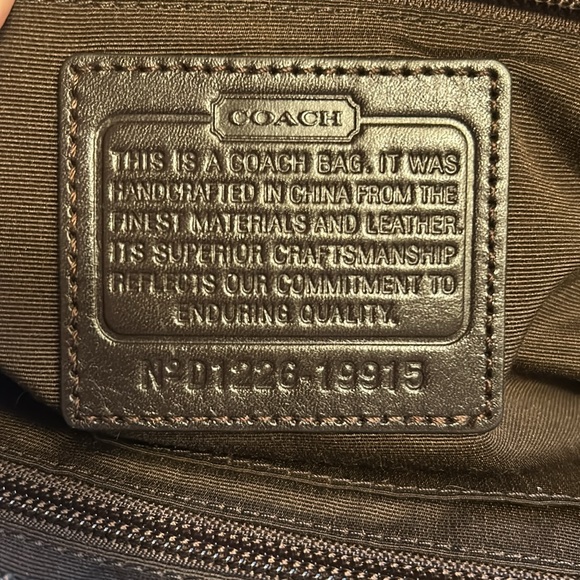 Coach Brown and Cream Elegant Tote Bag - Picture 9 of 10